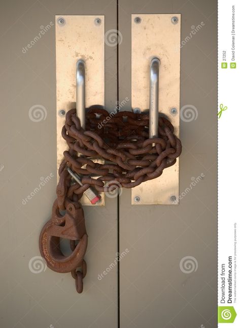 Secure Door, Retail Building, Door Chains, Old Building, Vintage Box, Candle Sconces, Short Film, Stock Photography, Door Handles