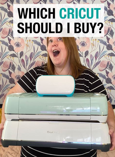 Should I buy a Cricut Maker, Explore Air 2 or a Joy? A Cricut machine comparison guide to help determine which Cricut to buy. #Cricut #CricutMaker #CricutJoy #CricutExplore #CricutCreated #CricutMade Best Cricut Machine, Cricut Expression 2, Cricket Machine, Adaptive Tools, Cricut Access, How To Use Cricut, Stencil Vinyl, Cricut Air, Weekend Crafts