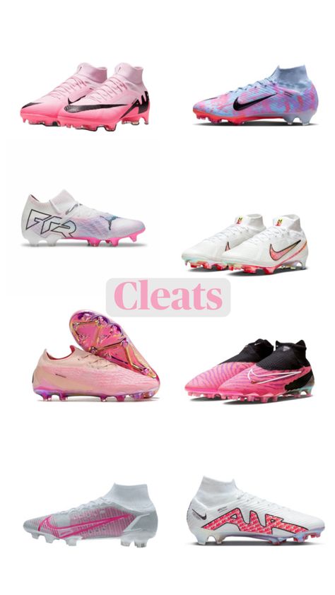 Pink Soccer Cleats, Womens Soccer Cleats, Cool Football Boots, Best Soccer Cleats, Best Soccer Shoes, Rugby Boots, Soccer Bag, Nike Football Boots, Pretty Sneakers