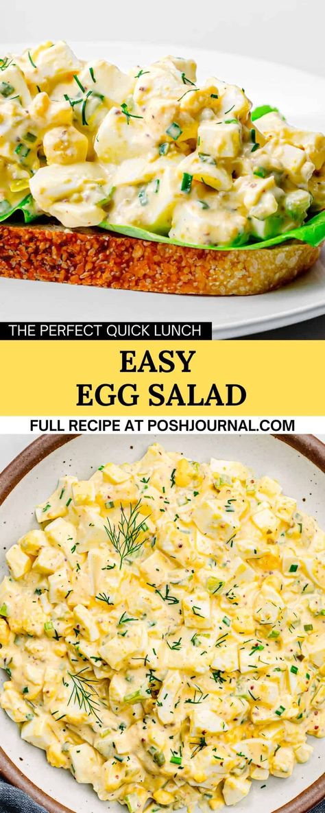 Egg Salad Recipes, Egg Salad Recipe Easy, Egg Salad Sandwich Recipe, Sweet Relish, Best Egg Salad Recipe, Easy Egg Salad, Egg Salad Sandwich, Quick Lunch Recipes, Cooking Tricks