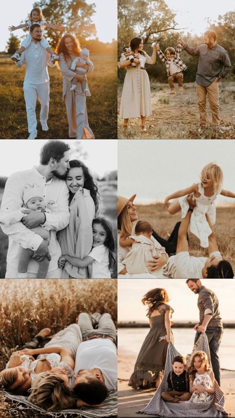 Boho Family Photos, Fall Photoshoot Family, Outdoor Family Photoshoot, Big Family Photos, Family Photoshoot Poses, Fall Family Portraits, Outdoor Family Photography, Family Portrait Poses, Family Nature