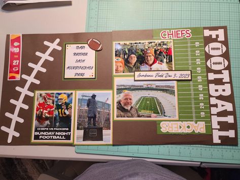 Senior Scrapbook Ideas, Football Scrapbook, School Memories Scrapbook, Baseball Scrapbook, Baby Boy Scrapbook Layouts, Scrapbooking Sports, Graduation Scrapbook, Boy Scrapbook Layouts, Beautiful Scrapbook Layouts