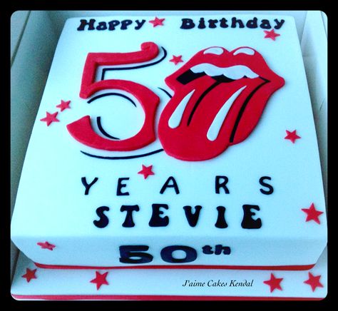 Rolling Stones Birthday Party, Happy Birthday November, Over The Hill Cakes, Music Cakes, Birthday November, 40th Cake, Rock Cake, 60th Birthday Cakes, Birthday Cakes For Women