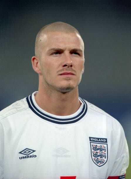 65,714 David Beckham Photos and Premium High Res Pictures - Getty Images David Beckham Haircut, Beckham Haircut, David Beckham Photos, Bald People, Bald Look, Bend It Like Beckham, Soccer World, Men Hair, Men In Uniform