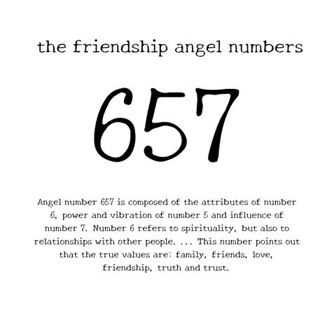 657 Angel Numbers Friendship Numbers Numerology Tattoo Meaning Friendship, Things That Symbolize Friendship, Number Tattoo Meaning, Meaningful Numbers, Angel Number Tattoo Ideas, Kai Lakestone, Chateau Disney, Friends Tattoo, Manga Ideas