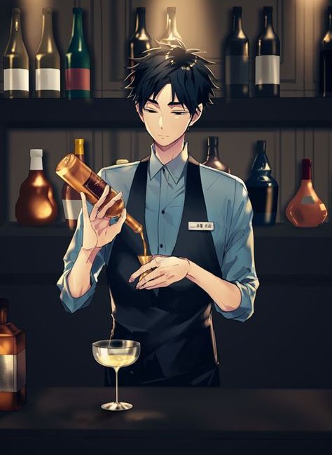 Bartender Anime, Haikyuu Akaashi, Akaashi Keiji, Yumeko Jabami, Kageyama Tobio, Haikyuu Manga, Date A Live, Haikyuu Characters, Haikyuu Fanart