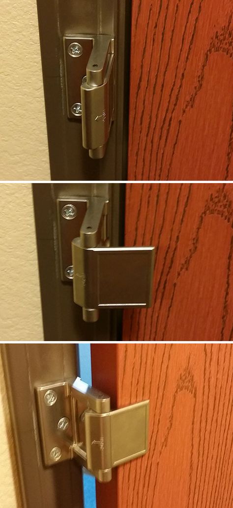 Instead Of A Door Chain Or Door Bar, My Hotel Had This As A Secondary Locking Mechanism Patio Garden Ideas On A Budget, Blue Velvet Sofa Living Room, Hotel Door Locks, Velvet Sofa Living Room, Boy Room Paint, Inexpensive Flooring, Door Chains, Kitchen Island Bench, Baby Door Hangers