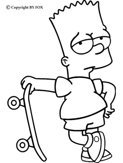 Coloring Pages Cartoon, Simpsons Drawings, Simpsons Art, 강아지 그림, Coloring Pages For Boys, Cartoon Coloring Pages, Disney Coloring Pages, Cool Coloring Pages, Coloring Pages To Print