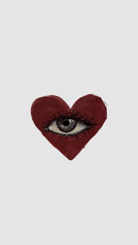 Heartcore Aesthetic, Red Heart With Eyes, Berlin Photoshoot, Heart With Eyes, Next Wallpaper, Wal Paper, Heart Eye, Dark Red Wallpaper, Widget Design