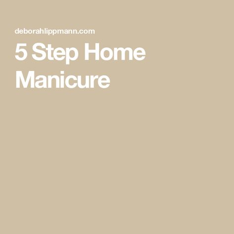 5 Step Home Manicure Cuticle Repair, Home Manicure, Easy Manicure, Shea Butter Hand Cream, Manicure Tips, Nail Plate, How To Give, Repair Cream, Manicure At Home