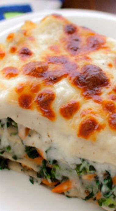 Vegetable Alfredo Lasagna ~ Healthy vegetables are tucked under layers of melted cheese, creamy béchamel sauce, and pasta. Veggie Alfredo Lasagna, Alfredo Vegetable Lasagna, Creamy Vegetable Lasagna, Creamy Vegetable Lasagna Recipe, Creamy Veggie Lasagna, Alfredo Veggie Lasagna, Vegetable Lasagna Recipe White, Veggie Lasagna Recipe White Sauce, Vegetable Alfredo