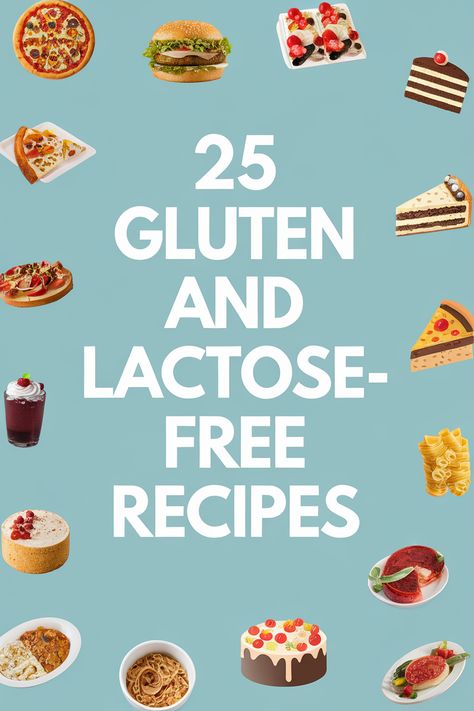 Enjoy a variety of flavors with these 25 gluten and lactose free recipes.  From comforting classics to innovative dishes, these recipes showcase how to create delicious meals without wheat or dairy. Perfect for anyone with food sensitivities, these recipes are packed with flavor and easy to make. Gluten Free Dairy Free Corn Free Recipes, Gluten And Milk Free Recipes, Gluten Free Dairy Free Recipes For Kids, Lactose And Gluten Free Recipes, Gluten Free Dairy Free Low Fodmap Recipes, Gluten Free Lactose Free Dessert, Lactose Free Foods, Gluten Free Lactose Free Recipes, Gluten And Lactose Free Recipes