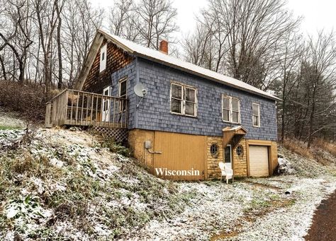 Circa 1937 Handyman Special Cottage in Wisconsin's Driftless Region $55K - Contingent Green Valley, The Cottage, Old Houses, Wisconsin, A Book, Springs, Cold Water, Love This, Cabin