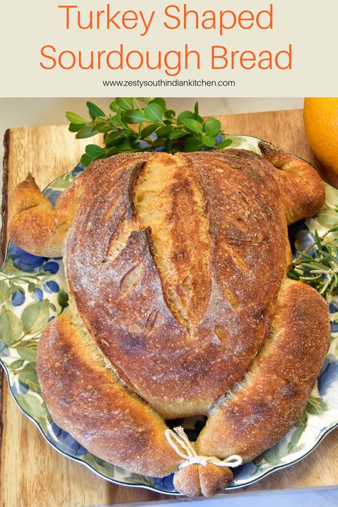 This  turkey shaped sourdough bread is made with  just flour, salt, water and starter. Naturally leavened carb rich Turkey can be centerpiece in your Thanksgiving Table. Thanksgiving Desserts Sourdough, Sourdough Bread Turkey, Turkey Sourdough Score, Jack Skellington Sourdough Bread, Thanksgiving Sourdough Bread Scoring, Tree Sourdough Scoring, Sourdough Turkey Bread, Turkey Bread Recipes, Sourdough Turkey Loaf