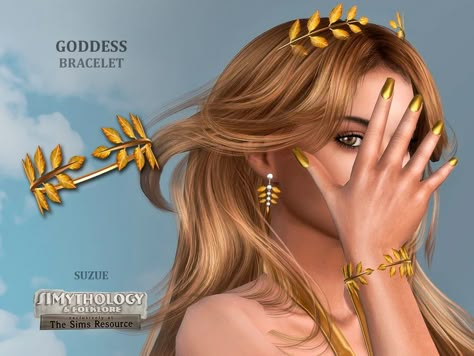 The Sims Resource - SIMythology Goddess Bracelet Sims 4 Cc Goddess Clothes, Roman Sims 4 Cc, Ts4 Greek Cc, Sims 4 Cc Greek Goddess, Sims 4 Roman Cc, Sims 4 Greek Mythology Cc, Sims 4 Goddess Cc, Sims 4 Greek Cc, Sims 4 Greek