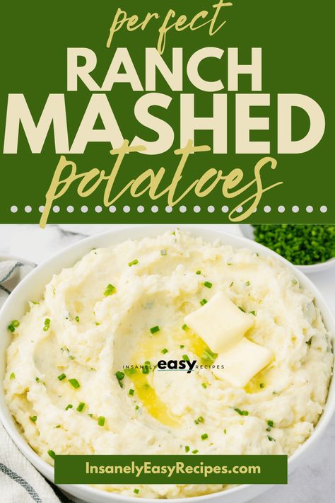 Ranch Mashed Potatoes Recipe, Ranch Mashed Potatoes Hidden Valley, Instant Potatoes Recipes, Pioneer Woman Mashed Potatoes, Ranch Dressing Potatoes, Best Mashed Potatoes Ever, Ranch Mashed Potatoes, Horseradish Mashed Potatoes, Mashed Potatoes Recipe Easy