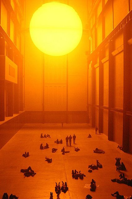 Tate Modern Weather Project 70s Art Aesthetic, The Weather Project, Turbine Hall, The Tate Modern, Weather Projects, Olafur Eliasson, Cinema Photography, Tate Modern, Types Of Lighting