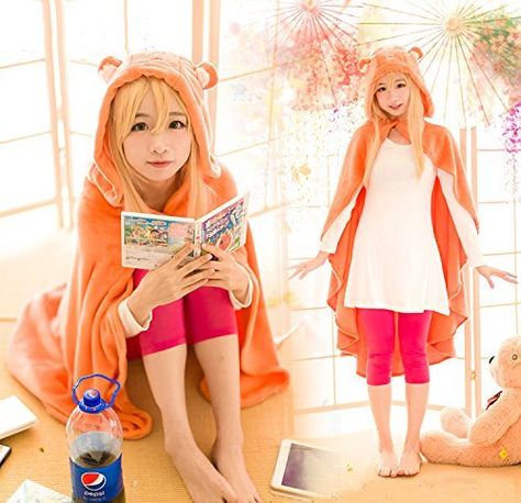 Umaru Chan, Himouto Umaru Chan, Flannel Coat, Blanket Quilt, Hooded Cloak, Amazing Cosplay, Manga Cosplay, Cosplay Dress, Cosplay Ideas