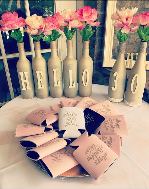 Wine Tasting Themed Birthday Party, 30th Wine Birthday Party, Winery 30th Birthday Party, Wine Theme 40th Birthday Party, 60th Wine Birthday Party, Wine Night Decorations, Wine Tour Birthday Party Ideas, 30th Birthday Party Table Decor, Wine 30th Birthday Party Ideas