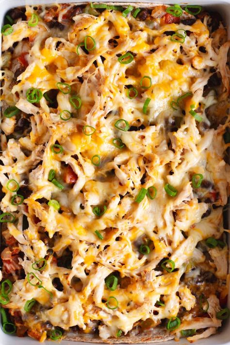 Healthy Casserole With Rotisserie Chicken, Healthy Chicken Dinner Casserole, Healthy Chicken Taco Casserole Bake, Rotisserie Chicken Casserole Recipes Easy Meals, Fun Healthy Dinner Recipes, Mexican Chicken Casserole Healthy, Easy Chicken Summer Dinner Recipes, Casserole Lunch Ideas, Baked Dishes For Dinner Healthy