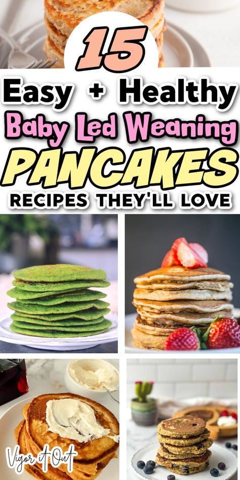 These easy healthy baby pancakes recipes are perfect for little hands and baby led weaning. 15 different recipes you can use for BLW like banana and oats, baby ceral pancakes, pumpkin spice, egg free and lactose free and more. Pancakes for baby that your abbies will love. Lunch Pancakes, Pancakes For Babies Recipes, Pancake For Baby, Baby Waffles Recipe, Pancake Recipe For Baby, Baby Oatmeal Pancakes, Baby Food Pancakes, Healthy Baby Breakfast, Pancakes For Babies