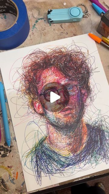 38K views · 6.3K likes | Cody James on Instagram: "Morning exercise✍️🦾😮‍💨  • • • •  #ballpointpenart #ballpointpendrawing #codyjamesny #artstudio_post #drawingprocessvideo #bicpens #sketchingtime #artportraits #pendrawingsketch #newyorkartists" Colour Pens Drawing, Colour Pen Art, Colour Pen Drawing, Colourful Sketches, Morning Exercise, Ballpoint Pen Art, Artist Study, Bic Pens, Ballpoint Pen Drawing