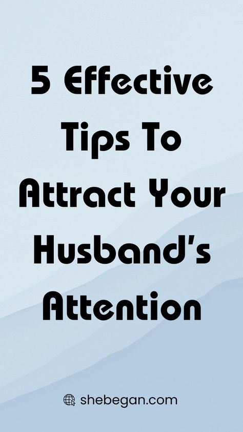 When you think of marriage, you probably think of the romantic cooking sessions, pillow fights, and having a personal support system to pick you up through the bad times in life, when the reality might be quite different. 

However, some wives have had to deal with hatred from their husbands. But despite everything you still want to win your husband back and save your marriage.

This blog post will provide 5 effective tips to attract your husband's attention. Romantic Cooking, Attraction Psychology, Save Your Marriage, Why Do Men, Saving Your Marriage, Marriage Tips, Support System, Conflict Resolution, Bad Timing