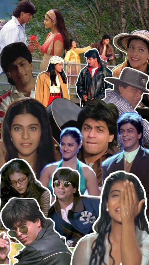 Simran & Raj ✨❤️ Shahrukh Kajol Aesthetic, Raj And Simran, Srk Collage Wallpaper, Kajol And Shahrukh Khan Aesthetic, Ddlj Srk And Kajol, Aesthetic Couple, Couple Goals, Drama, Quick Saves