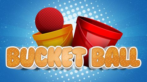 BucketBall_GrowGames Bucket Toss Game, Indoor Group Games, Prize Wheel, Elementary Curriculum, High School Curriculum, Youth Games, Youth Group Games, Toss Game, Team Games