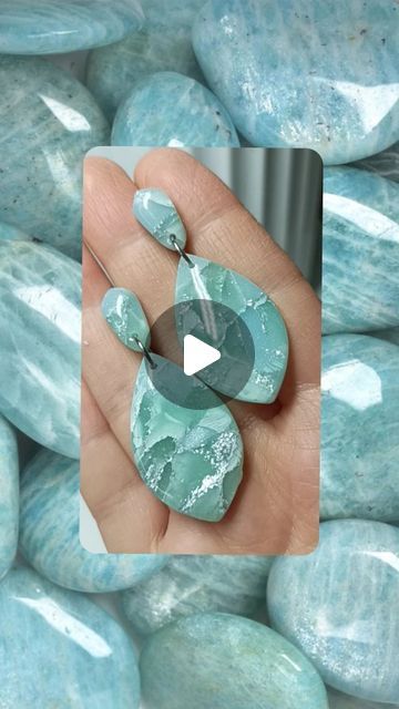 Faux Polymer Clay Stones, Jade Polymer Clay Earrings, Faux Stone Polymer Clay Tutorials, Jewellery Polymer Clay, Polymer Clay Faux Stone Tutorial, Polymer Clay Earrings Tutorial, Faux Stone Polymer Clay, Earring Making Tutorials, Clay Arts