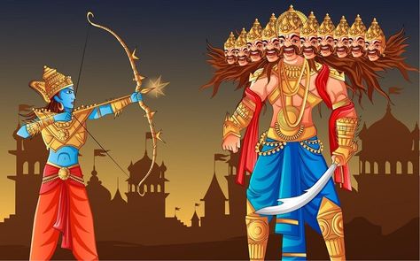 ‘Let us invoke Rama in us to kill Ravana’ Rama Ravana, Instagram Highlight Love Icon, King Of Demons, Old Friend Quotes, Vijaya Dashami, Ram Sita Photo, King Ravana, Dussehra Images, Good Over Evil