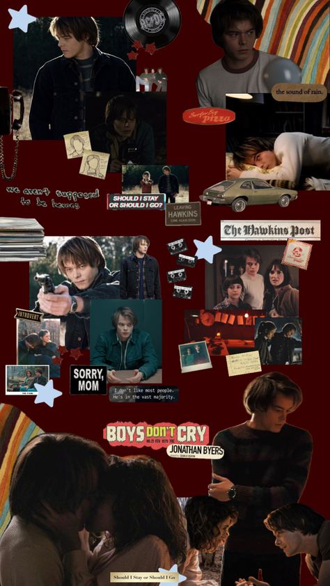 Jonathan Byers Wallpaper, Jonathan Stranger Things, Things Wallpaper, Jonathan Byers, Should I Stay, Wallpaper Collage, Stranger Things Characters, Neon Wallpaper, Stranger Things Wallpaper