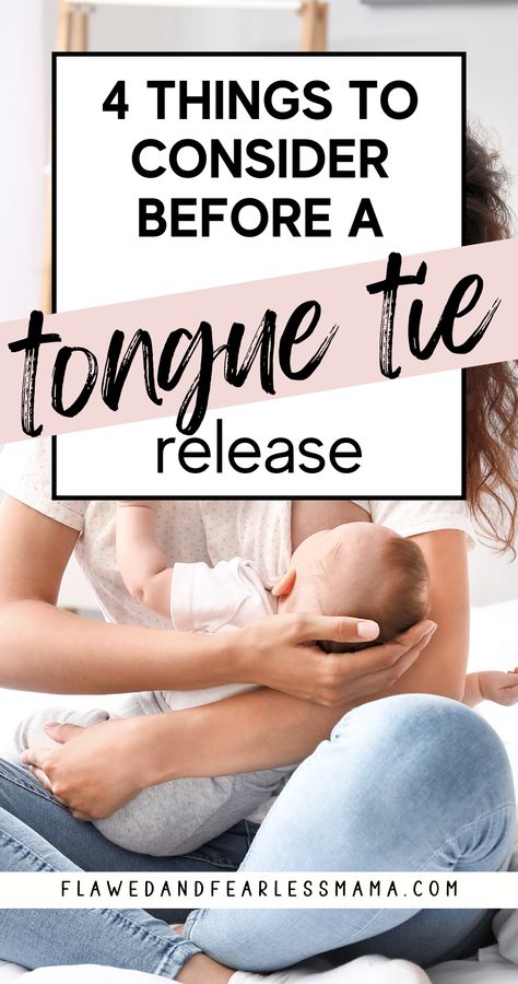 A mom breastfeeding her newborn baby with the words "4 things to consider before a tongue tie release" Tongue Tie Release, Latching Tips Breastfeeding Newborn, Baby Tongue, Breastfeeding Latch, Best Pacifiers, New Mom Quotes, Best Baby Bottles, Breastfeeding Mom, Breastfeeding Positions