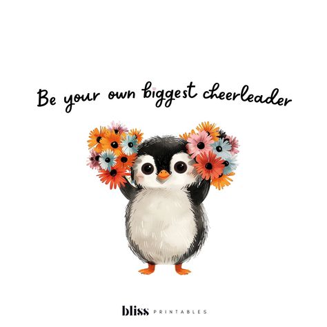 ✨Self-belief is the loudest cheer you’ll ever need! 🐧📣🌸 Remember to be your own biggest cheerleader! 🎉 You don’t need anyone else’s validation to know how incredible you are. Sometimes the only applause you’ll hear is your own, and that’s okay. Clap for yourself, cheer yourself on, and remember to follow your heart! 🐧💖 You’ve got the power to lift yourself up, celebrate your wins, and keep moving forward, no matter what! ✨ So don’t wait for anyone else to notice – you’ve got this, and you’r... Be Of Good Cheer, You Ve Got This, Good Cheer, Follow Your Heart, Keep Moving Forward, Keep Moving, Brighten Your Day, Moving Forward, Cheerleading