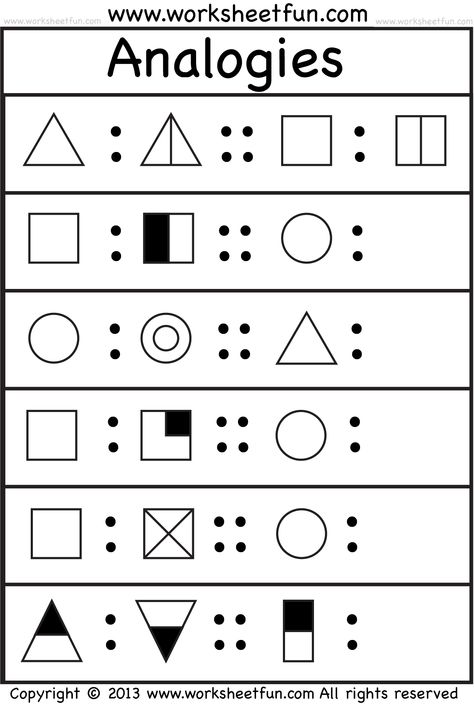 picture analogy Reasoning Activities, Visual Perception Activities, Critical Thinking Activities, Math Patterns, Logical Reasoning, Free Preschool Worksheets, Maths Solutions, Iq Test, Kindergarten Math Worksheets