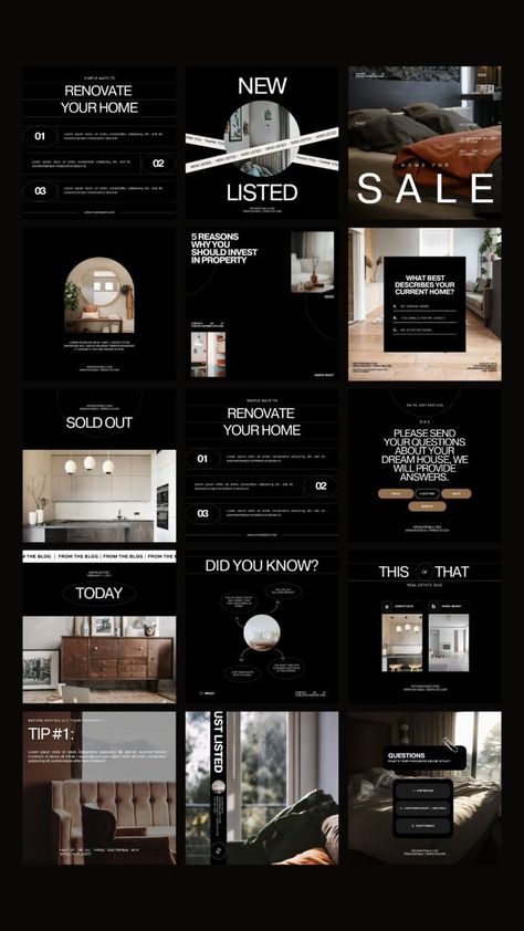 10+ Canva templates for real estate agents to create stunning Instagram posts and stories, easily and #Property_Instagram_Post #Real_Estate_Instagram_Posts_Ideas #Estate_Agent_Aesthetic #Real_Estate_Agent_Aesthetic Estate Agent Aesthetic, Real Estate Agent Aesthetic, Agent Aesthetic, Real Estate Instagram Post, Business Portraits Woman, Realtor Templates, Insta Templates, Canva Instagram Post, Real Estate Agent Marketing