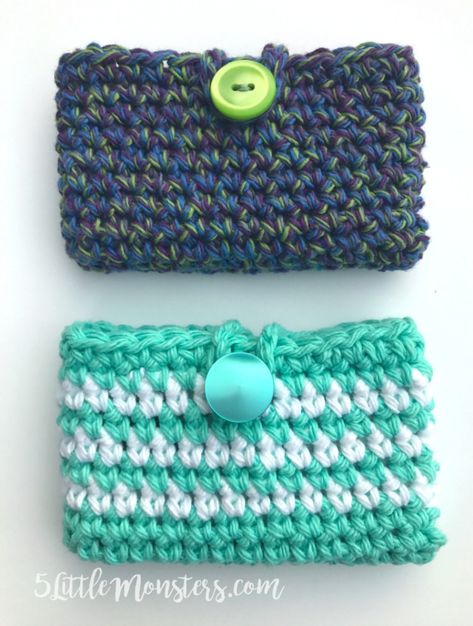 Crochet Cardholder, Hand Bag Pattern, Crochet Eyeglass Cases, Crochet Hand Bag, Crochet Travel, Crochet Wallet, Mandala Crochet, Crochet Coin Purse, Crochet Purse Pattern Free