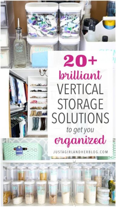 Maximize space by using these vertical storage solutions in your house! You'll be organized before you know it! | #verticalstorage #organization #organized Vertical Storage Ideas, Abby Lawson, Moving Hacks, Diy Pantry Organization, White Pantry, Pantry Organization Ideas, Pantry Bin, Organizational Ideas, Hm Home