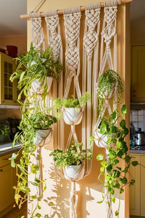 25 DIY Macrame Wall Hanging [For Every Room] Macrame Wall Decor Ideas, Macrame Plant Hanger Ideas, Diy Macrame Wall Hanging Tutorials, Plant Hanger Ideas, Diy Macrame Wall Hanging, Macrame Wall Hanging Tutorial, Macrame Wall Hanger, Wall Plant Hanger, Macrame Plant Hanger Tutorial