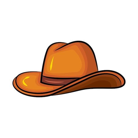 Cowboy Hat Icon, Cartoon Cowboy Hat, Hat Graphic Design, Cowboy Hat Clipart, Cowboy Hat Illustration, Cowboy Hat Art, Freshie Designs, Emoji Hat, Sombrero Cowboy