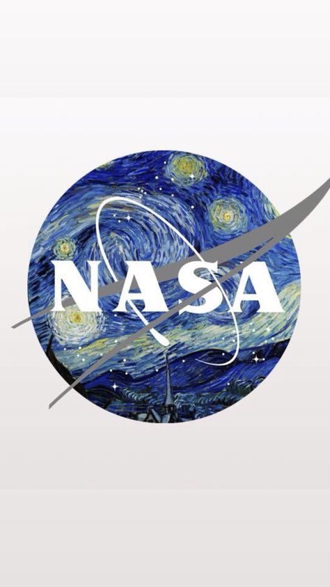 Starry night mixed with NASA Nasa Aesthetic, Nasa Space Station, Nasa Space Center, Nasa Art, Starry Night Wallpaper, Nasa Wallpaper, Sublimacion Ideas, Nasa Photos, Nasa Logo