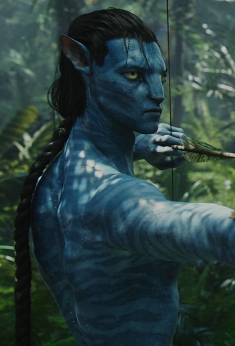 Avatar Jake Sully, Avatar Jake, Avatar 2009, Jake Sully, Avatar, Paint, Blue, White