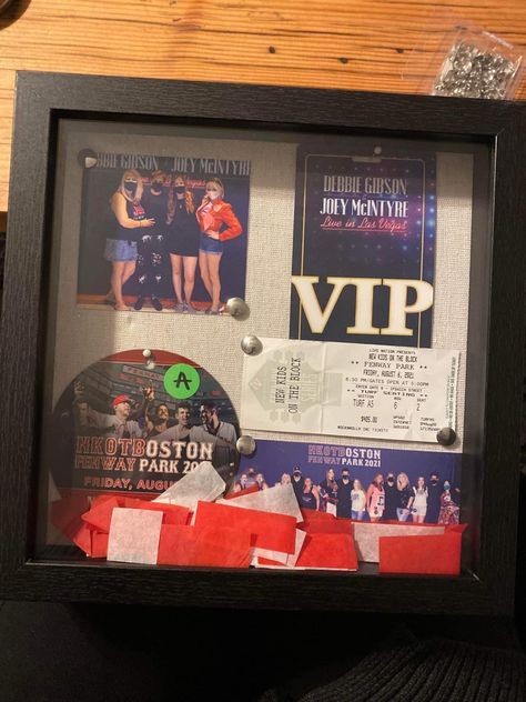 Concert Memorabilia Display, Concert Ticket Display, Ticket Shadow Box, Ticket Display, Poster Storage, Vinyl Frame, Diy Shadow Box, Memory Frame, Vinyl Frames