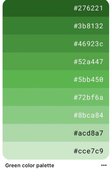 Monochromatic Color Palette, Hex Color Palette, Hex Codes, Hex Color Codes, Pony Town, Green Colour Palette, Graphic Design Packaging, Creative Poster Design, Color Palette Design