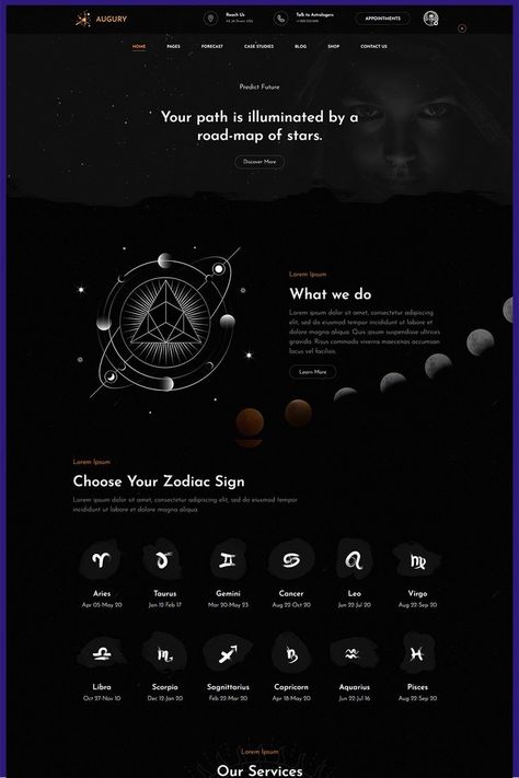 Horoscope-and-Astrology-WordPress-Theme Spiritual Apps, Astrology App, Learn Computer, Learn Computer Coding, Computer Coding, Fortune Telling, Website Themes, Web App, Motion Design