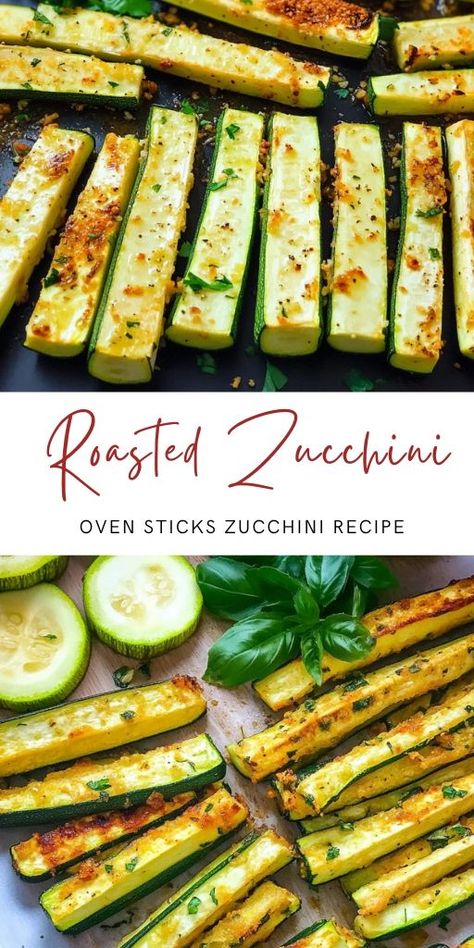 Zucchini Sticks Recipes, Oven Roasted Zucchini, Zucchini Sticks, Roasted Zucchini, Roast Zucchini, Healthy Side Dish, 15 Minute Meals, Healthy Side, Healthy Sides