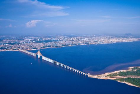 Rio Negro Bridge Rio Grande, Airplane View, Beautiful Places, Natural Beauty, Brazil, How To Find Out, Bridge, Wonder, Natural Landmarks