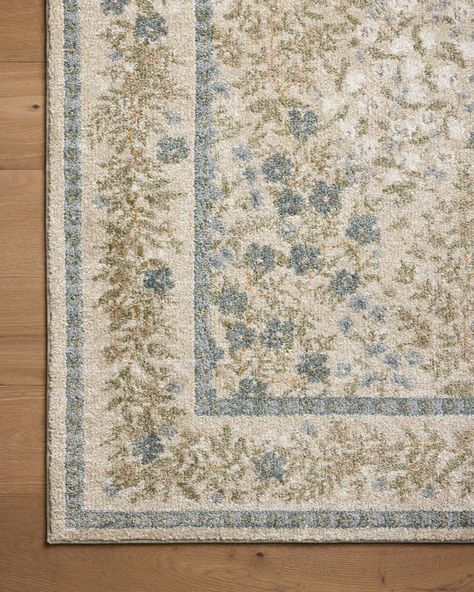 LAU-03 RP WILDWOOD GARDEN CREAM | Loloi Rugs Office Storage Furniture, Storage Furniture Bedroom, Cream Area Rug, Square Rugs, Cream Rug, Solid Rugs, Rug Direct, Floral Area Rugs, Traditional Rug