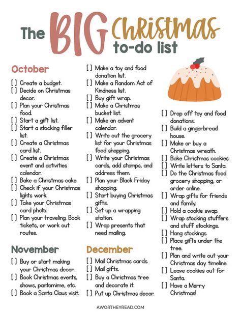 Shopping List Christmas, Christmas Dinner Essentials, Christmas Prep By Month, Christmas Food Checklist, Christmas Time Ideas, Things To Do To Get Ready For Christmas, How Many Days Till Christmas 2023, 100 Things To Do Before Christmas, Christmas Buying List