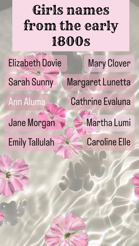 1920s Names, 1800s Names, Write Novel, Popular Last Names, S Girl Names, Victorian Names, Girls Names, Name Suggestions, Unique Baby Names